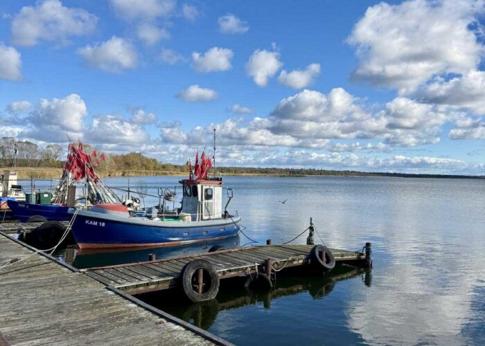 31c4d4c6-65d1-4b78-85ac-a014659dc8e9 Hier ist der Hafen von Kamminke bei dem Ferienhaus Feldlerche auf Usedom an der Ostsee zu sehen