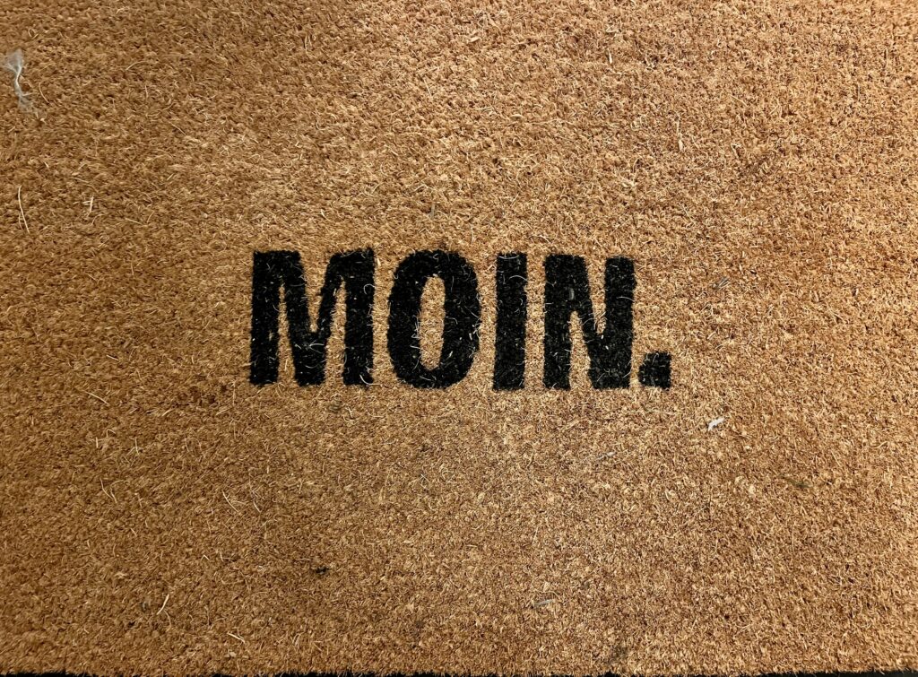 Hier ist die Fußmatte im Ferienhauses Feldlerche auf Usedom an der Ostsee zu sehen.