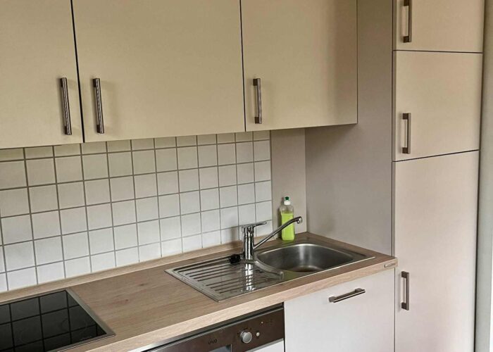 f6d720a1-543c-41f4-94cd-8078eef4be68 Hier ist eine Küchenzeile in der Küche im Ferienhauses Feldlerche auf Usedom an der Ostsee zu sehen